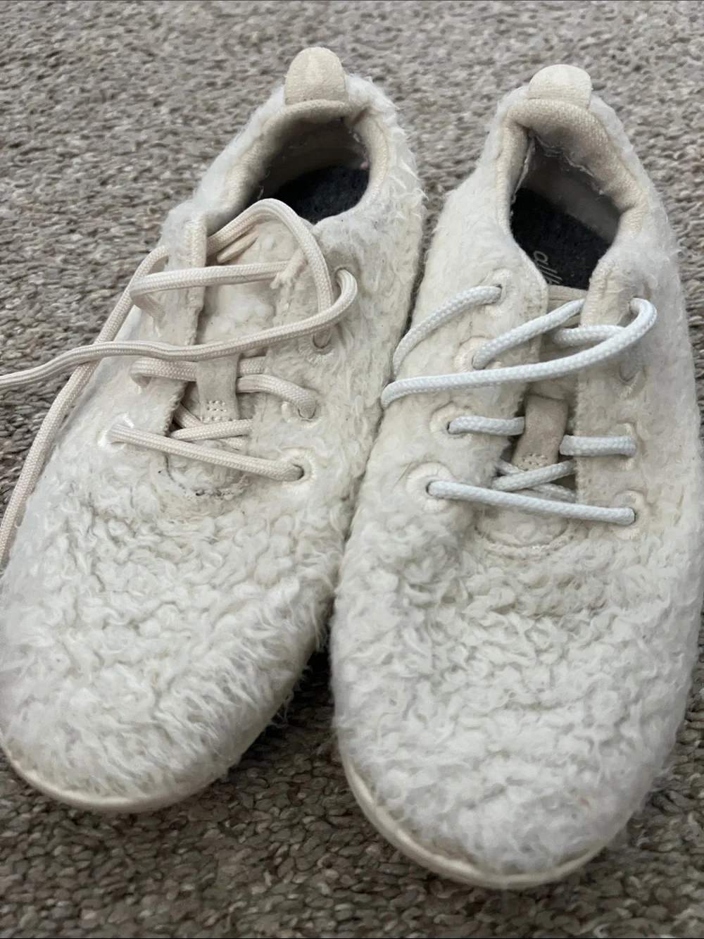 Allbirds Kids Cream Sherpa Sneakers Size 1